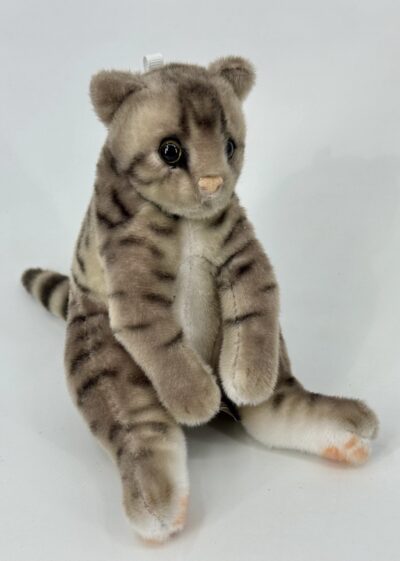 Котик буро-серый тайд 15см, игрушка мягкая