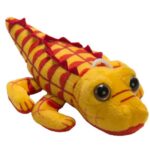 Крокодильчик Малыш S желтый 19 см на подвесе, игрушка мягкая